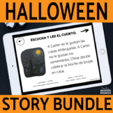 Spanish Halloween Boom Cards Story Mini Bundle