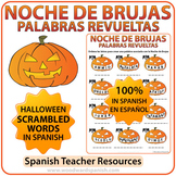 Spanish Halloween Scrambled Words