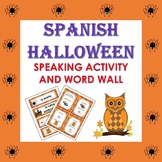 Spanish Halloween Vocabulary Speaking Activity and Word Wa