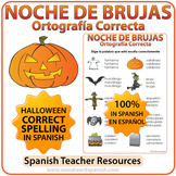 Spanish Halloween Vocabulary Spelling Activity