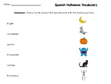 Spanish Halloween Vocabulary -- Use with LOS GATOS BLACK O