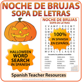 Spanish Halloween Word Search