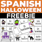 Spanish Halloween Words Puzzle FREEBIE!