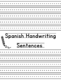 Spanish Handwriting Sentences
