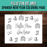 Spanish Happy New Year Coloring Page | Feliz Fin de Año Ar