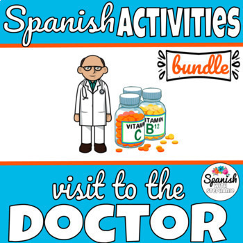 Preview of Spanish: Health and Doctor worksheets, homework, and practice el bienestar
