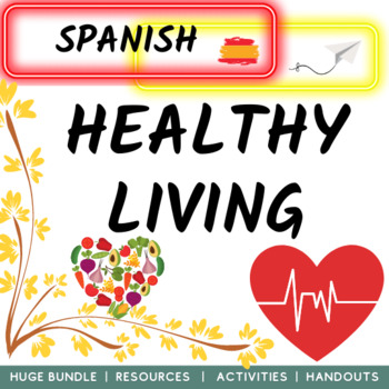 Preview of Spanish Healthy Living and Healthy Eating Bundle