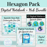 Digital Interactive Notebook Template for Spanish Class | 