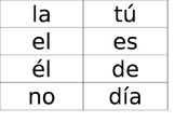 Spanish High Frequency Words Flashcards - Kindergarten
