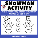 Spanish High Frequency Words Snowman Activity
