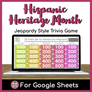 Preview of Spanish Hispanic Heritage Month | Jeopardy Style Trivia Game | DIGITAL