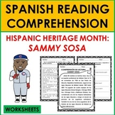 Spanish Hispanic Heritage Month Reading Comprehension: Sam