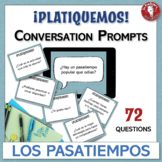 Spanish Hobbies Conversation Prompts - 72 Leveled Question