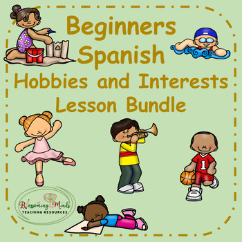 Preview of Spanish Hobbies and Interests Lesson Bundle / Mi Tiempo Libre
