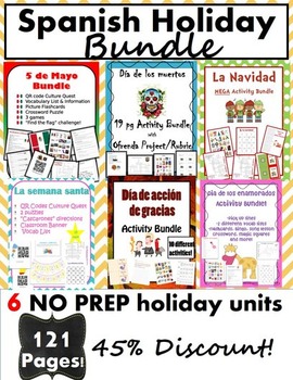 Spanish Holiday Bundle by Sra Sol TPT