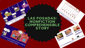 Preview of Spanish Holiday: Las Posadas - Comprehensible nonfiction story