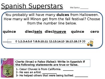 Preview of Spanish Homework 2