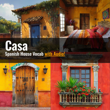 Preview of Spanish House Vocab with Audio!