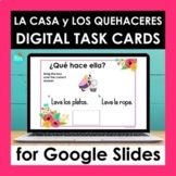 Spanish House and Chore Vocabulary Google Slides | Digital