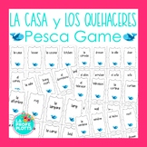 Spanish House and Chore Vocabulary Pesca Go Fish Game | La