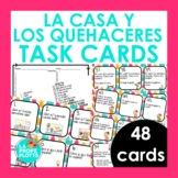 Spanish House and Chore Vocabulary Task Cards |  La Casa y