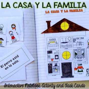 Preview of Spanish House and Family: La Casa y La Familia {Interactive Notebook}