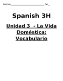 Spanish House and Home Packet - Notes and Practice