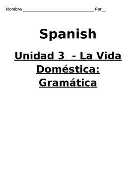 Preview of Spanish House and Home Vocabulary and Practice, Present Progressive and more