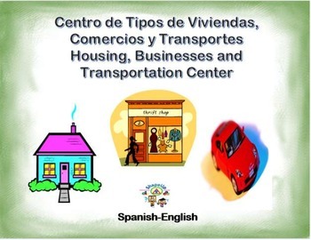 Preview of Free Spanish Housing, Businesses and Transp./ Viviendas, Negocios y Transporte