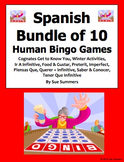 Spanish Human Bingo Game Speaking and Writing Bundle of 10