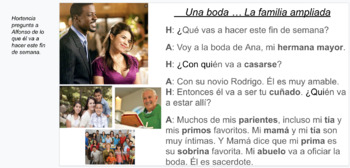 Preview of Spanish I Dialogue -- A wedding this weekend