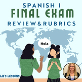 Spanish I Final Exam Review and Rubrics