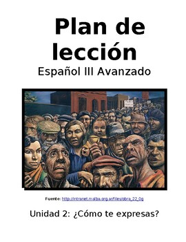 Preview of Spanish III lesson plans and materials - Auténtico Capítulo 2