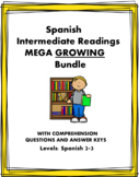 Spanish INTERMEDIATE Reading MEGA Bundle: 75+ Readings @55
