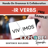 Spanish | EDITABLE-IR Verbs Sentence Builders hands-on act