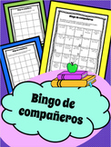 Spanish Icebreaker Bingo with Editable Template/ Bingo de 