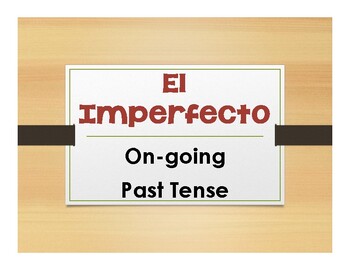 Preview of Spanish Imperfect Notes With Video