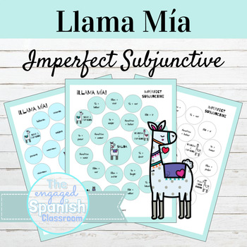 Preview of Spanish Imperfect Subjunctive Llama Mía Speaking Activity