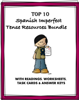 Preview of Spanish Imperfect Tense BIG Bundle: TOP 10 Resources @40% off!  (Imperfecto)