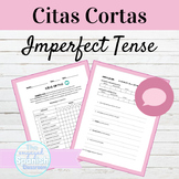 Spanish Imperfect Tense Citas Cortas Speaking Activity