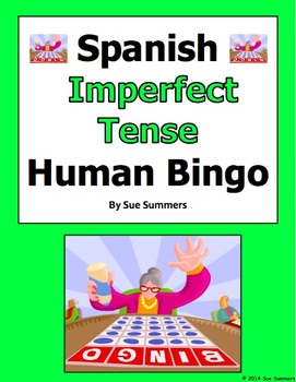 Preview of Spanish Imperfect Tense Verbs Human Bingo Game Speaking Activity