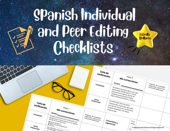 Preview of Spanish Individual and Peer Editing Checklists