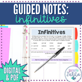 Spanish Infinitives Guided Notes for Students | Digital & PDF