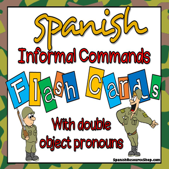 Preview of Spanish Informal Commands with Double Object Pronouns Flashcards