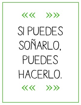 Spanish Inspirational Quotes 2 By Brooke Hahn Tpt