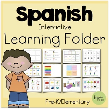 Preview of Spanish Interactive Learning Folder- Carpeta de aprendizaje en español