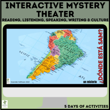 Preview of Spanish Interactive Mystery Theater | Chile | Reading | Writing | Speaking