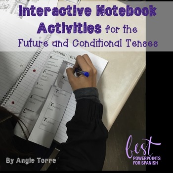 Preview of Spanish Interactive Notebook Activities for the Future and Conditional Tenses