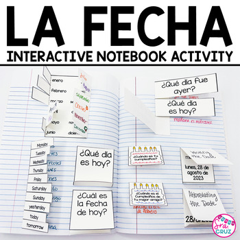 Preview of Spanish Interactive Notebook Activity:  La Fecha