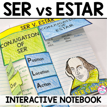 Preview of Spanish Interactive Notebook Activity Ser and Estar / Ser vs Estar Practice